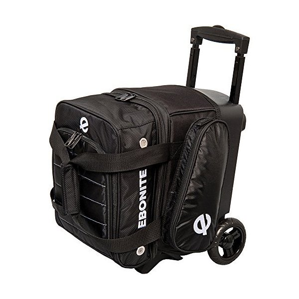 Ebonite Eclipse Single Roller Bowling Bag， Black 並行輸入品
