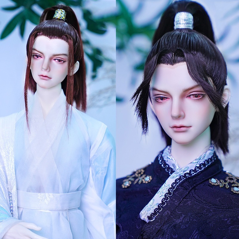 2タイプBJDドール用ウィッグ アレンジ 古風スタイル SD/小顔SDサイズ人形用 超柔らかい糸