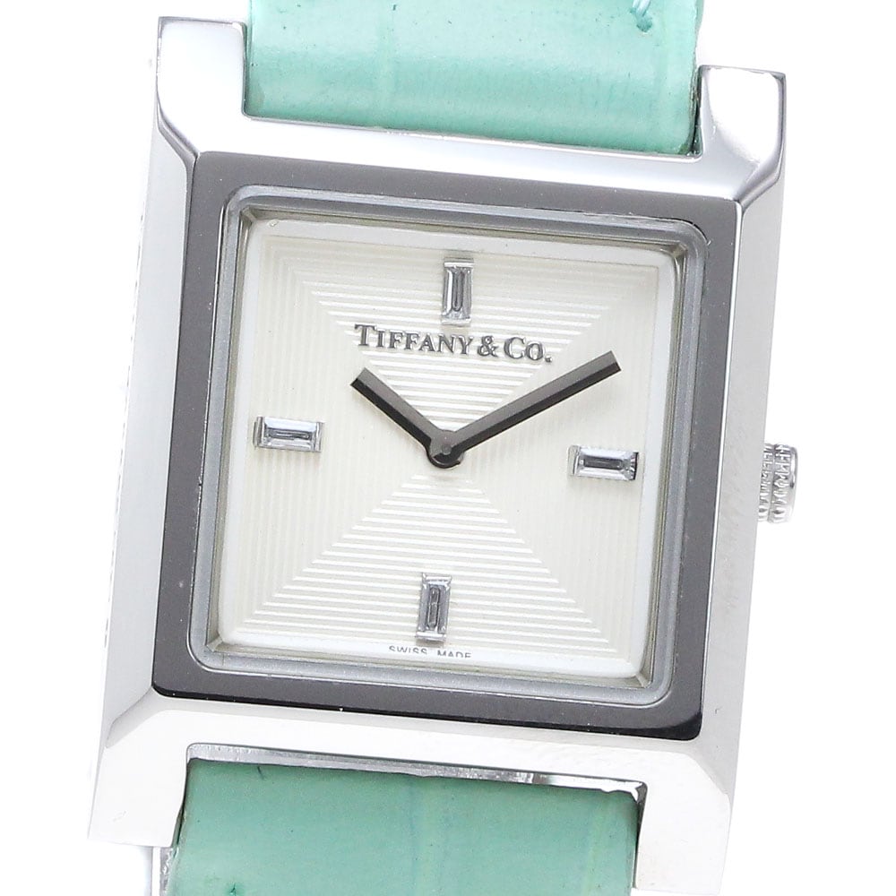 ティファニー TIFFANY&Co. 67460359 1837 メイカーズ スクエア クォーツ レディース 美品 _847717【中古】