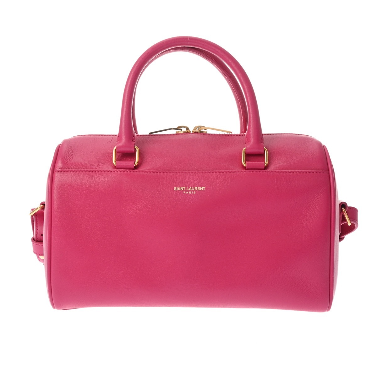 SAINT LAURENT サンローラン ベイビーダッフル 2WAY ショルダー ピンク 330958 レディース レザー ショルダーバッグ ABランク 中古 銀蔵