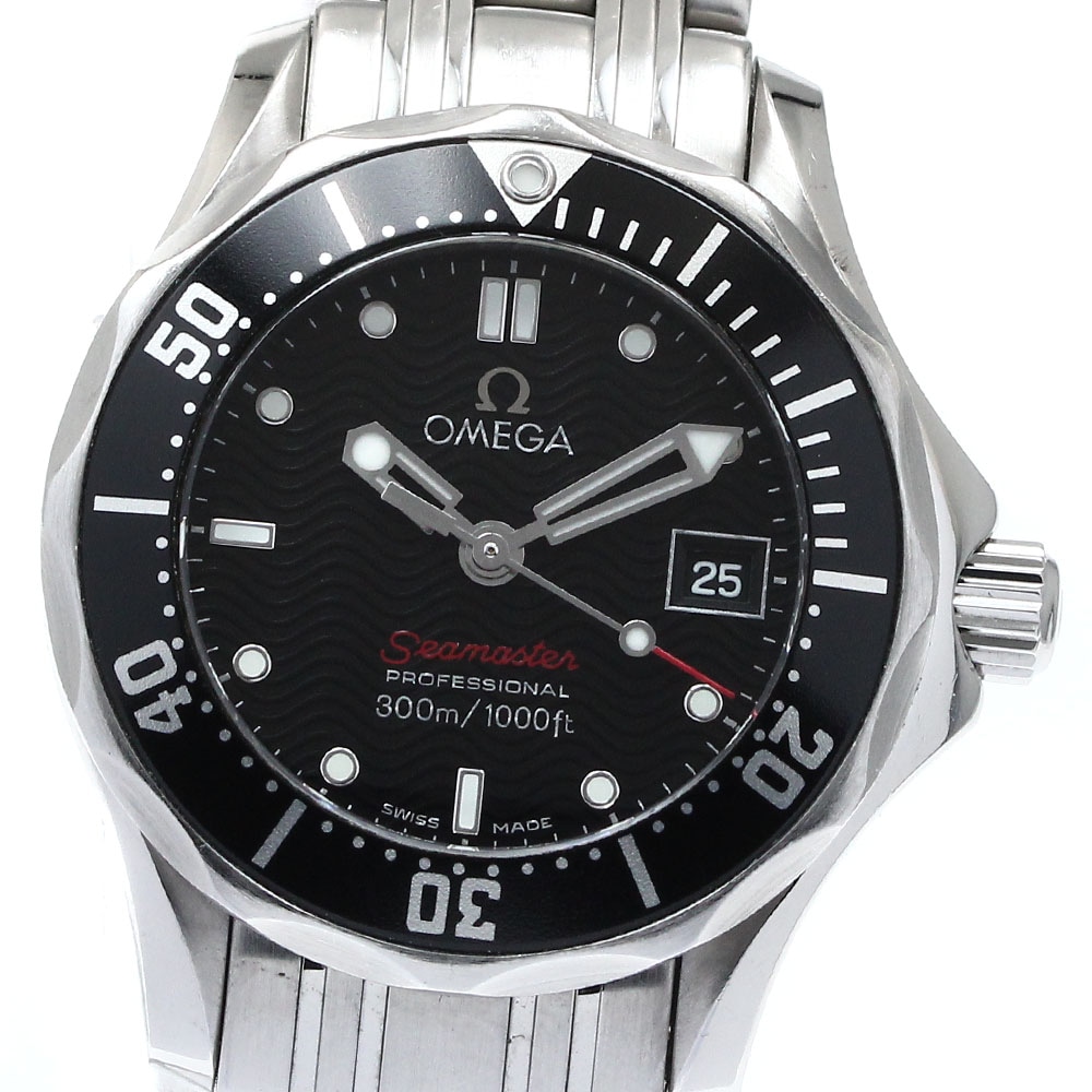 オメガ OMEGA 212.30.28.61.01.001 シーマスター300 デイト クォーツ レディース 保証書付き_877554【中古】
