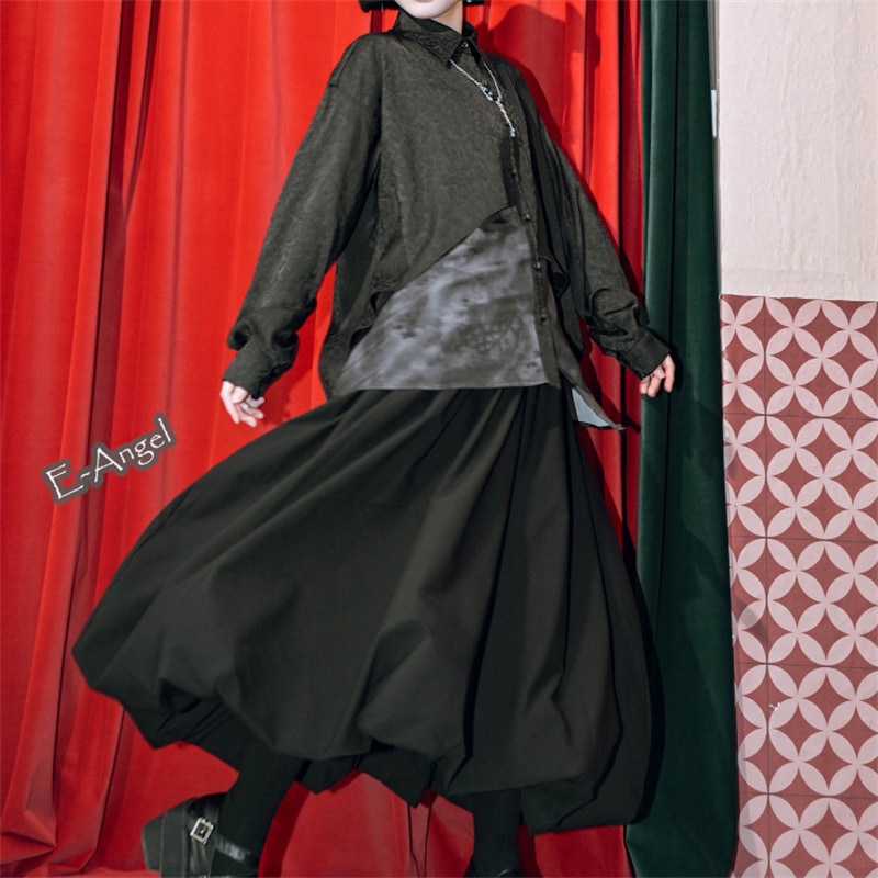 Aラインフレアスカート ロング 黒 無地 ウエストゴムスカート ポケット付きスカート ハイウエスト 合わせやすい ブラック