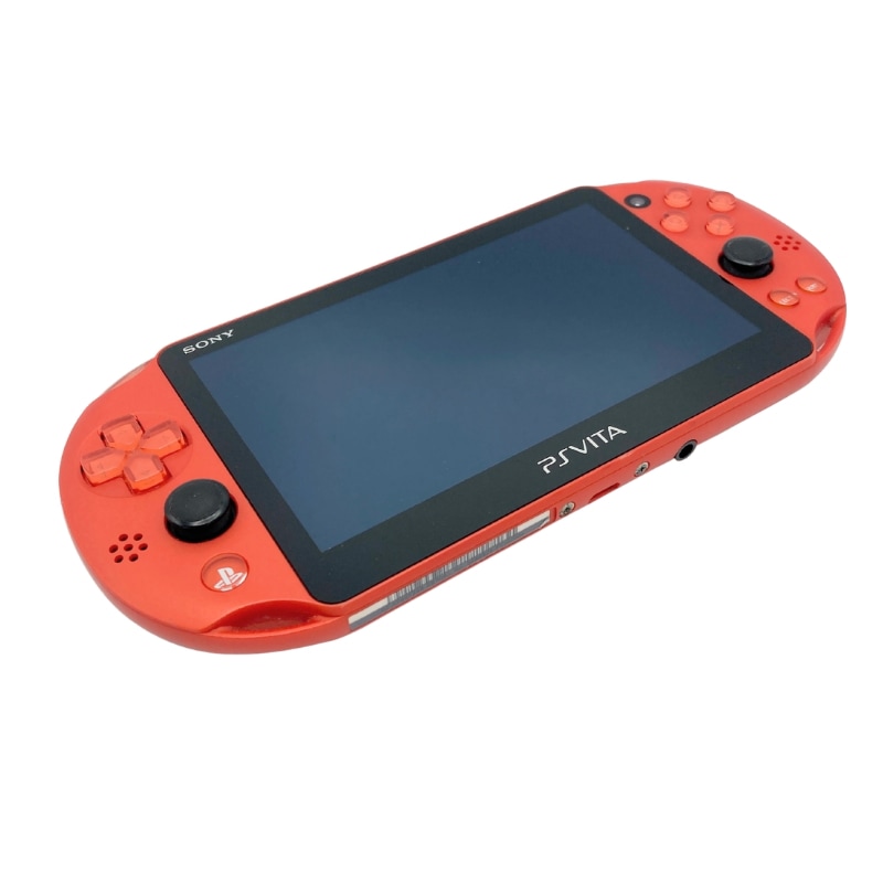 【中古 動作確認済】 PS Vita Wi-Fiモデル メタリック・レッド (PCH-2000ZA26)