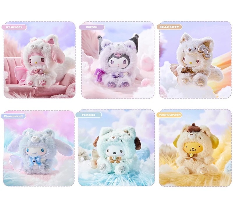 【正規品保証】サンリオ アイランドフォックス キーホルダー ソフビ ブラインドボックス シリーズ トレンド おもちゃ ぬいぐるみ かわいいギフト293
