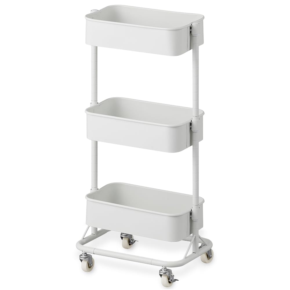 全国送料無料 アイリスオーヤマ キッチンワゴンスリム KWG-HAS ホワイト