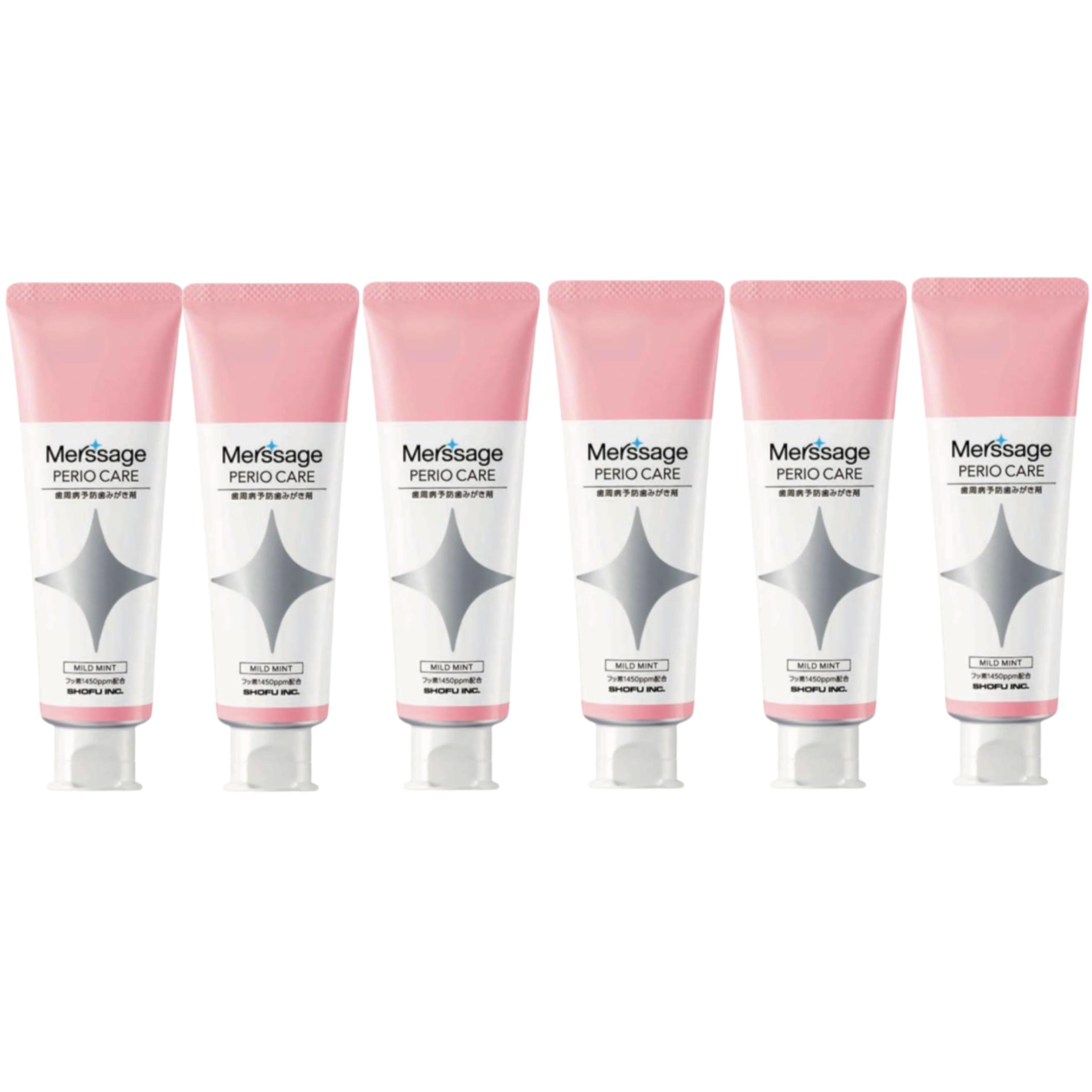 メルサージュ　ペリオケア　80g　6個　歯周病予防歯みがき剤　マイルドミント