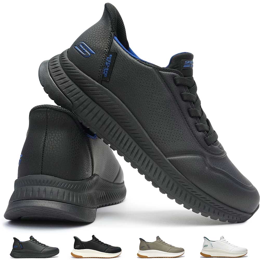 スリップインズ ボブス スクワッドカオス4 118424 ウォーキング 軽量 メンズ スニーカー