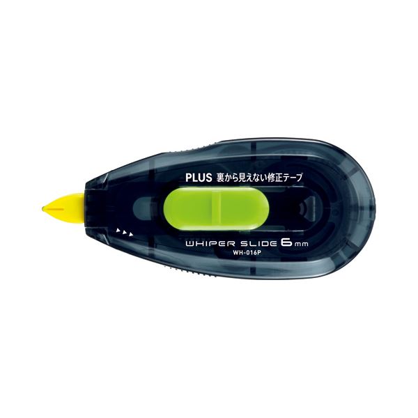 （まとめ） プラス 裏から見えない修正テープ 本体6mm幅×10m ブラック／グリーン WH-016P（N） 1個 (×30セット)