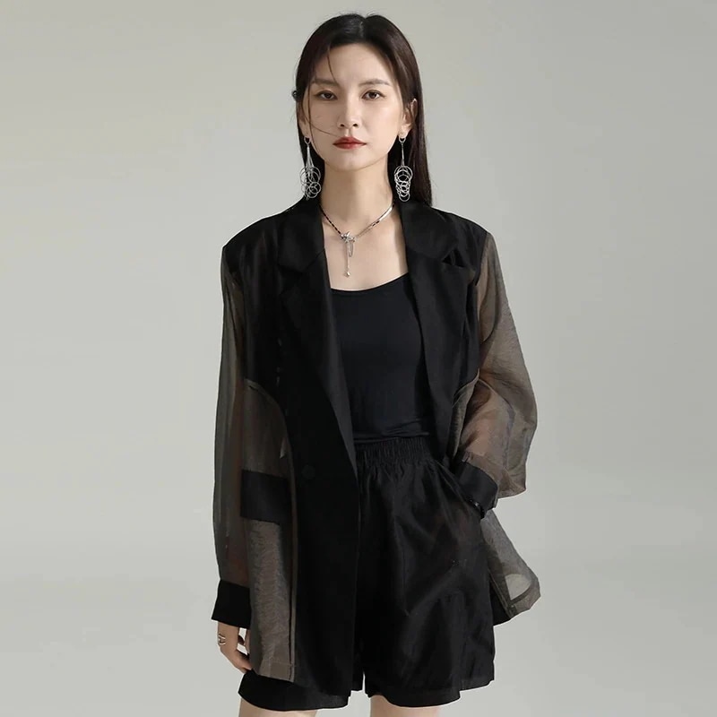 セットアップ 涼しく楽ちんセットアップ【高.品.質】新作 おしゃれ 切り替え uvカット トップス 短パン ハーフパンツ 二点セット セットアップ セットアップ レディース 夏 気質 アウター 夏涼し