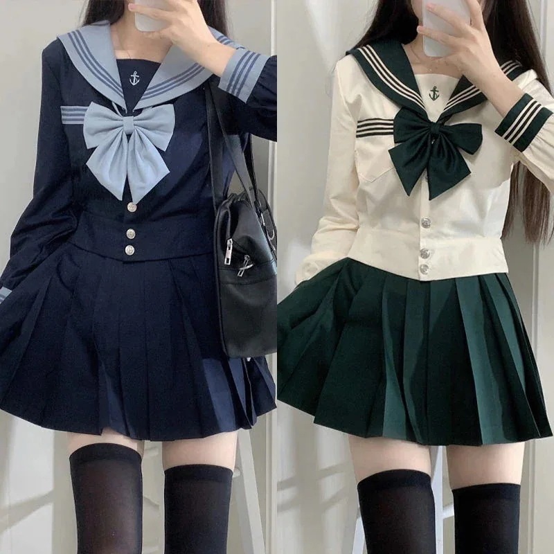涼しく楽ちんセットアップJK制服セット レディース 夏 秋 JK制服 長袖スーツ脚魅せミニスカ