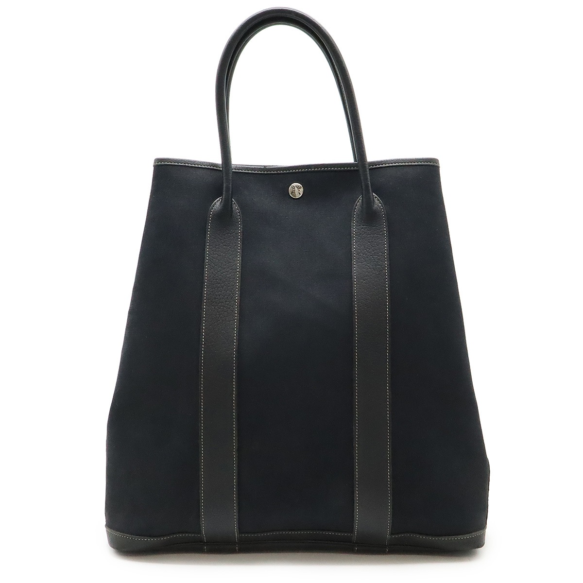 ガーデンファイルMM トートバッグ ラージトート ハンドバッグ 縦長 トワルオフィシエ レザー ブラック 黒 J刻