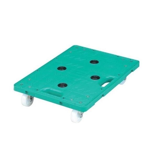 RBジョイントキャリー [（4） 2.5インチ ナイロン車 自在x4 グリーン] 連結可 取っ手付