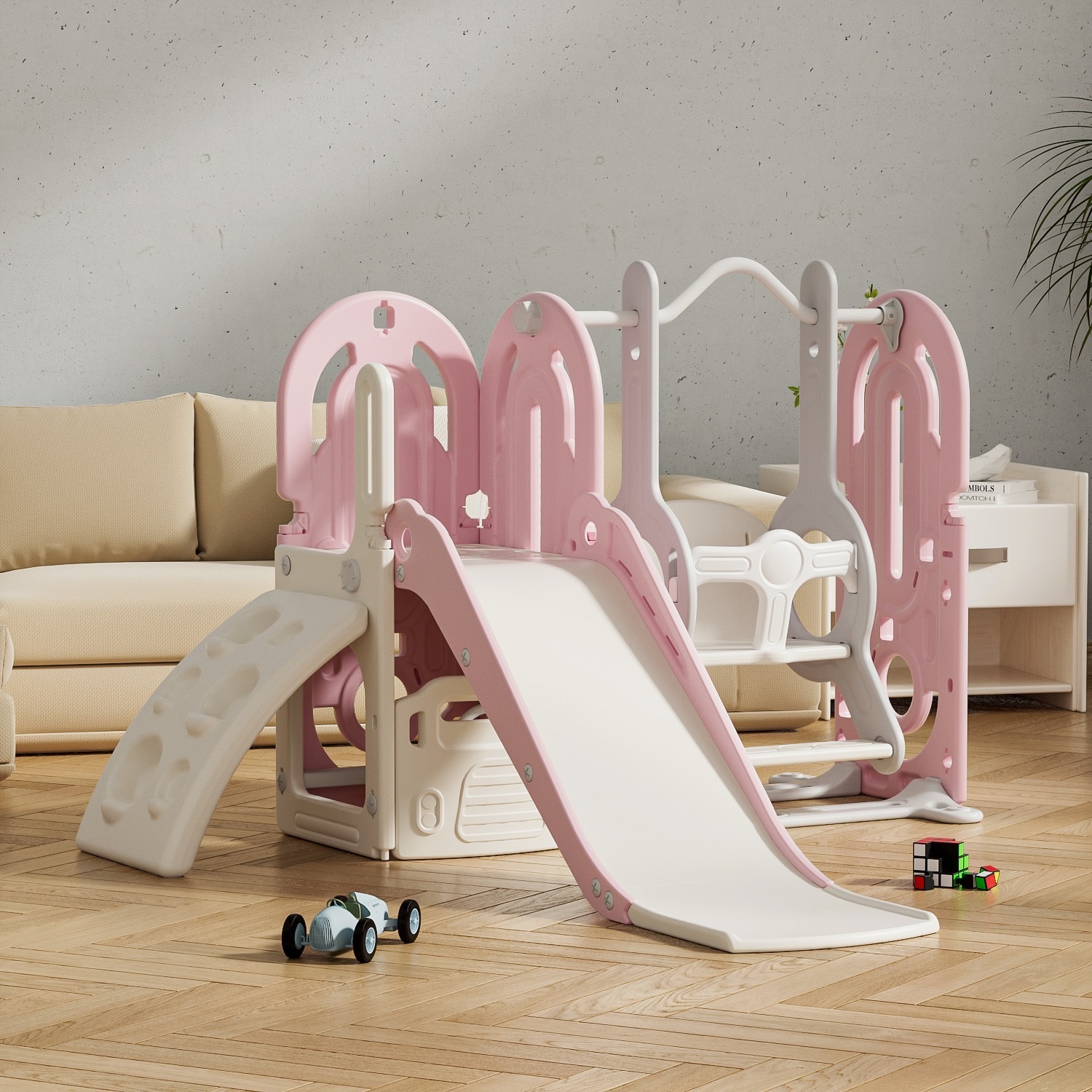 【送.料.無.料！】【国内発送】滑り台 すべり台 ブランコ 室内 バスケットボール 遊具 室内遊具 大型遊具 すべりだい 屋内 家庭用 子供 キッズ 1歳~8歳 男の子 女の子 誕生日 プレゼント