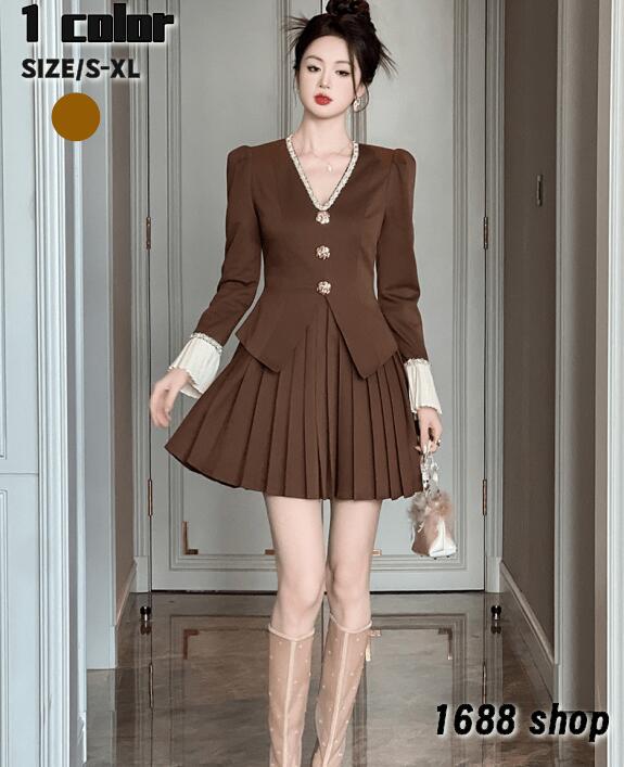 【本日限定】2025 タイトワンピース 姫系ワンピース　シンプル　ワンピース インポート ひざ丈 ミドル丈 エレガント　韓国ファッション シンプル Vネック パーティドレス 長袖　お嬢様 セクシー ミ