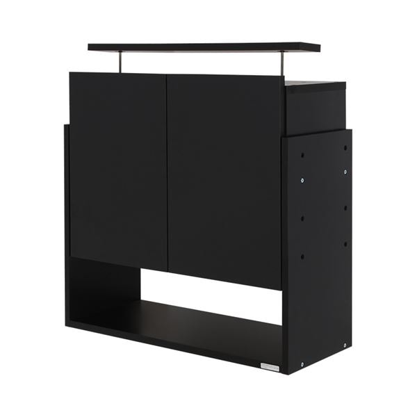 コレクションケース/収納棚 ワイド 専用上置き (ハイタイプ 奥行29cm用 ブラック) 幅83.1cm 本体別売 (組立品) 9,018円
