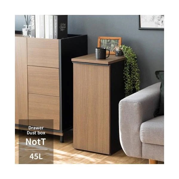 ゴミ箱 ダストボックス おしゃれ 引き出し 引出し 白 45L キャスター付き キッチン 台所 ごみ箱 角型 縦型 縦長 隙間 すきま 北欧 モダン 新生活 NotT ID004