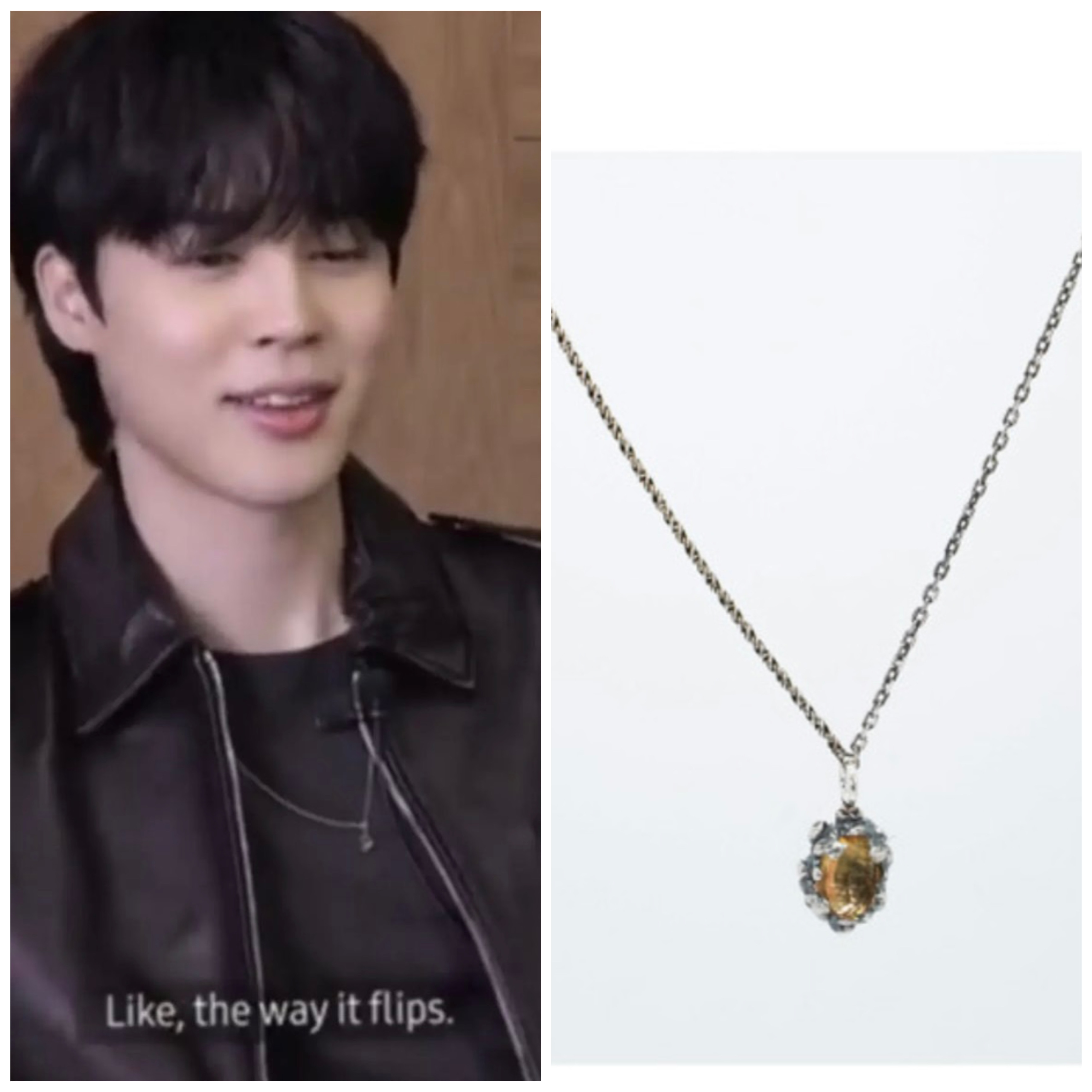 【BTS ジミン着用】ジミンCitrineネックレスHR216N 10,498円