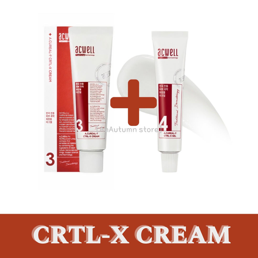 [正規品]アキュリアル-ナイン コントロールエックス SET /クリーム50ml（顔全体使用）+ゲル15g（局所部位使用）/ A.CUREAL-9 CTRL-X