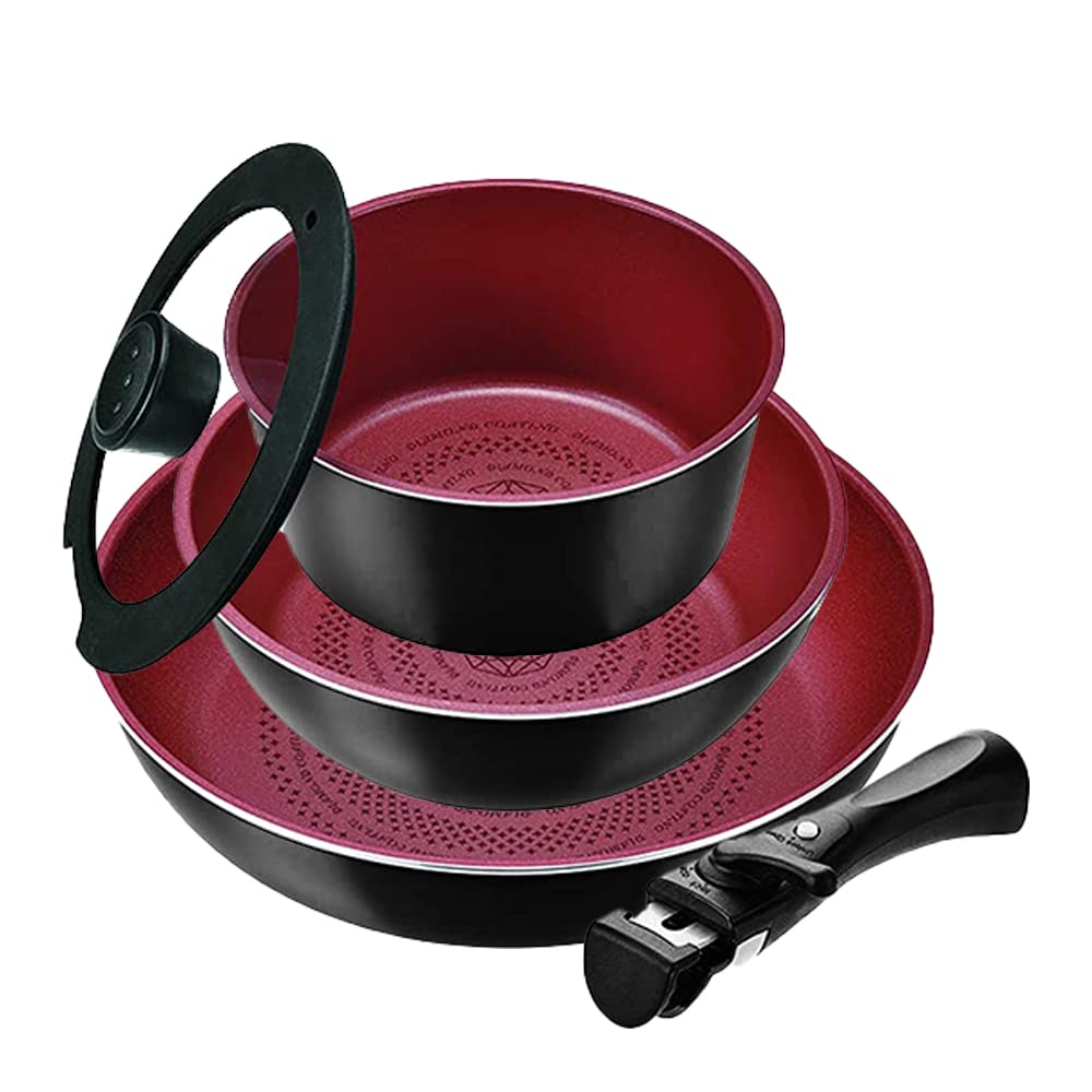 パール金属 鍋 クックウェア 5点セット B IH対応 ダイヤモンドコート クックサイン HB-5622