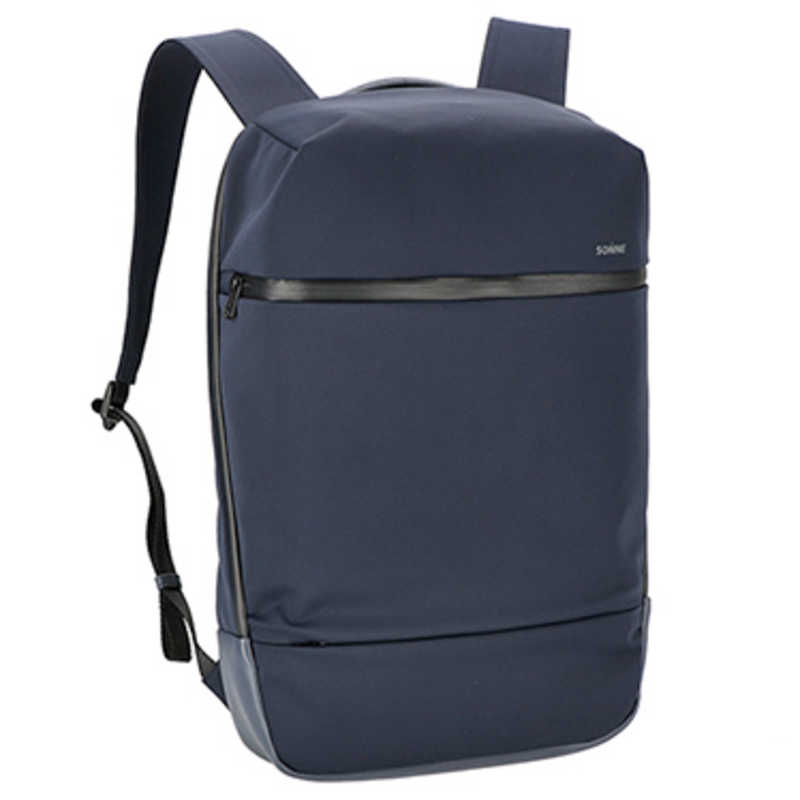 ゾンネ　SONNE NVY ［ 撥水加工 止水ファスナー 14インチノートPC 収納可 通勤 通学 ビジネスバッグ バックパック］ SONNE ネイビー　SO-SOSL001