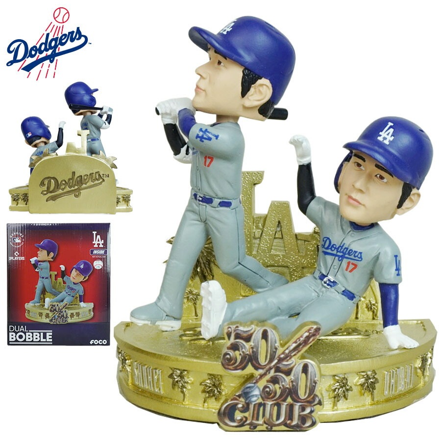 大谷翔平 ボブルヘッド 5インチFOCO MLB 50/50CLUB DUAL BOBBLE 5INCHLA DODGERS ロサンゼルス ドジャースメジャー リーグ