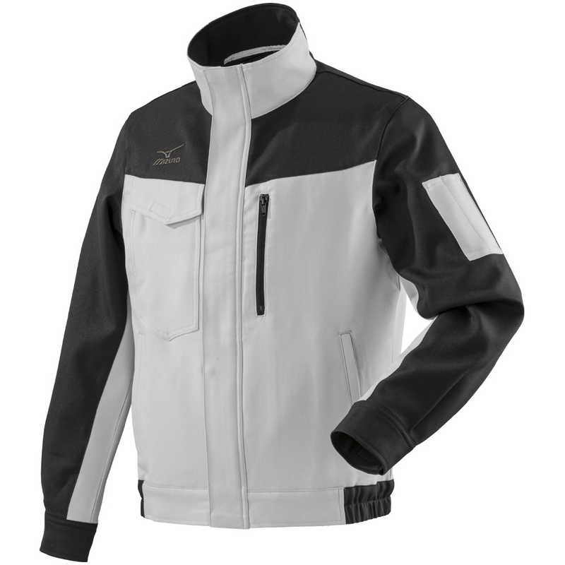 ミズノ　ワークジャケット(通年素材) ［ユニセックス］ 8XL-8 73：チャコールグレー×ベイパーシルバー　F2JE018673