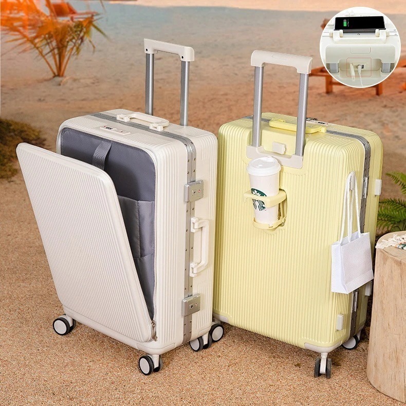 スーツケース 多機能 機内持ち込み 軽量 USB充電可能 360回転キャスタ 大サイズ大容量ロッドボックス 8,922円
