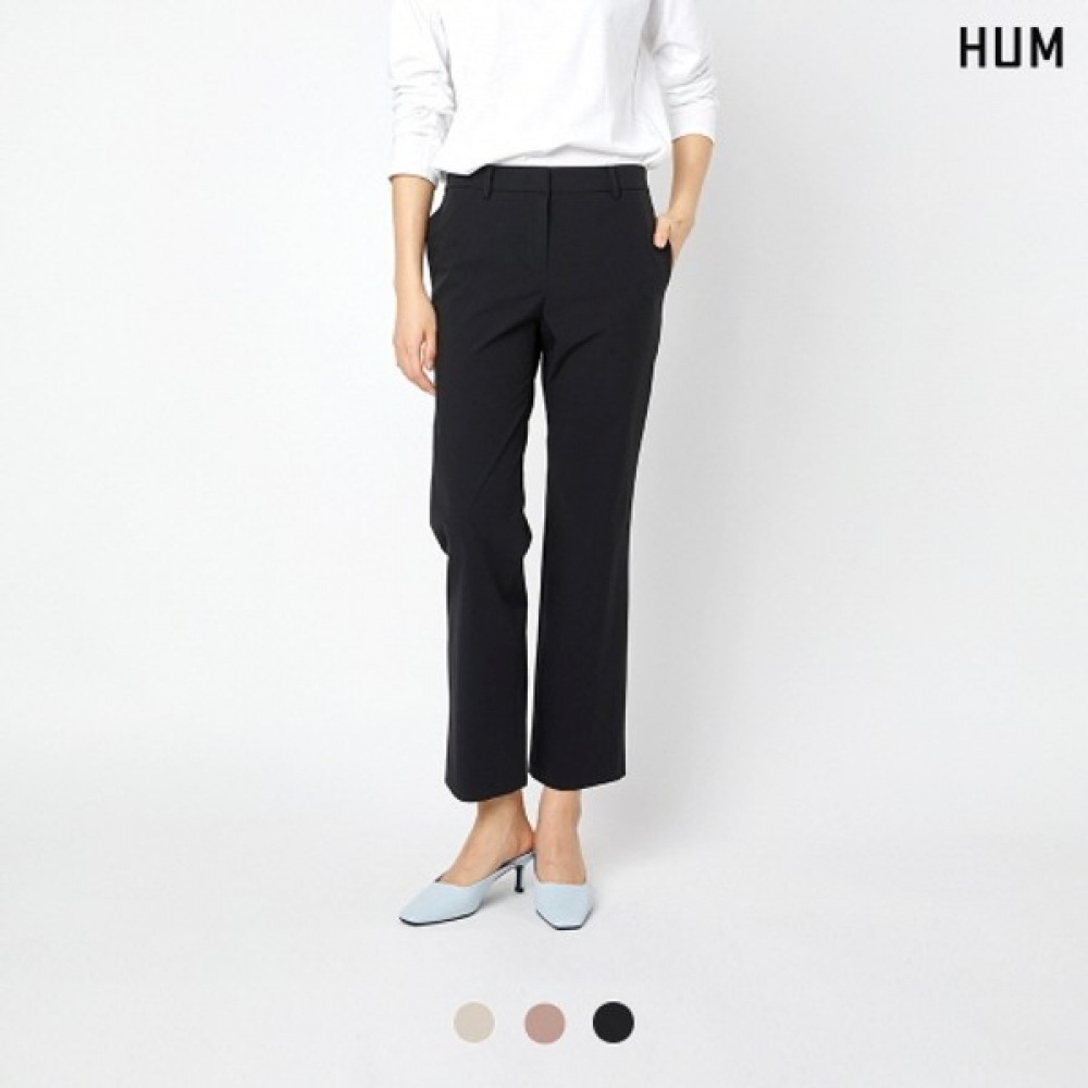 (HUM) レディースストレートナイロンスラックス (FHOECPY523M)