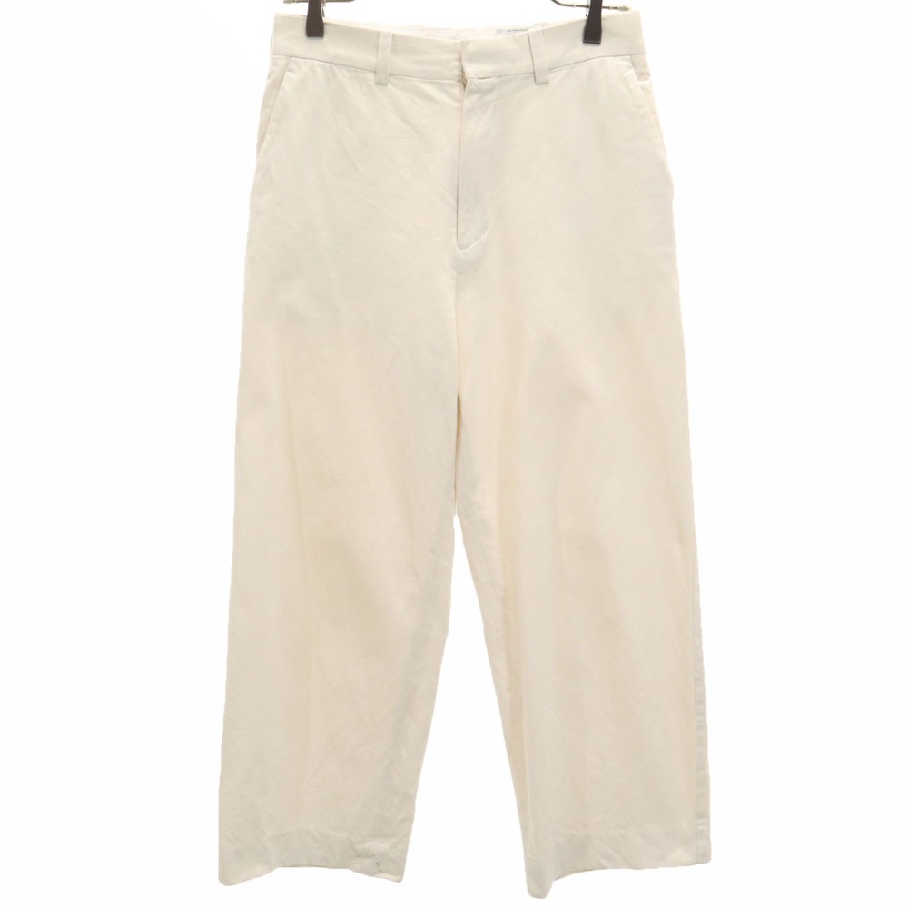 ヤエカ 日本製 コットン チノパンツ ｗ29 白 YAECA EXCLUSIVE FABRIC レディース