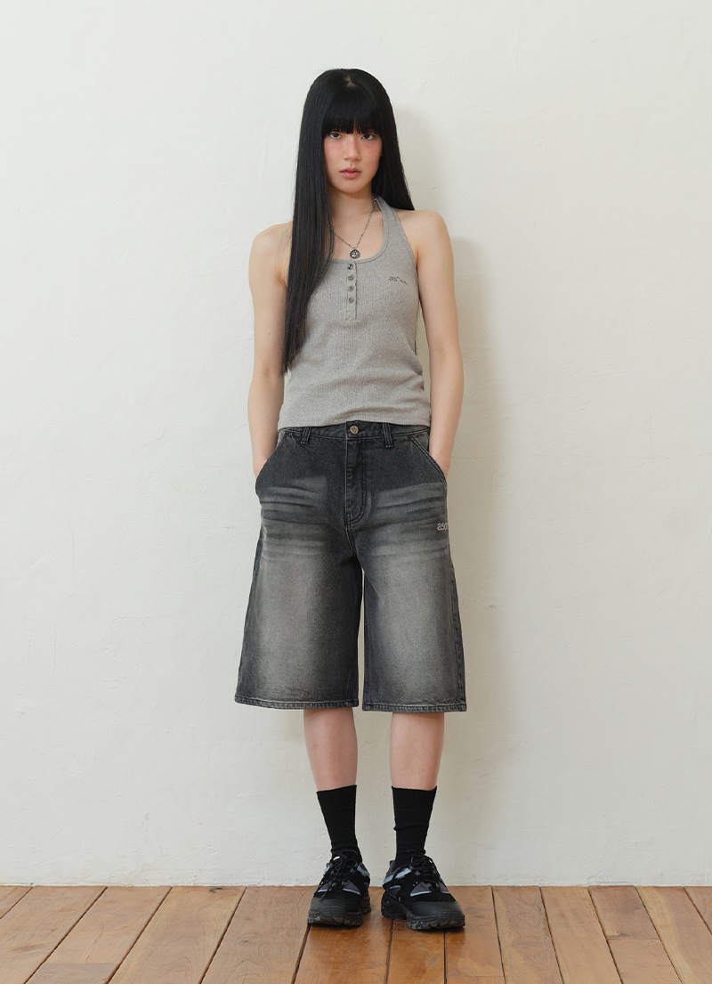 【AS"ON】 STONE DENIM BURMUDA PANTS 正規品