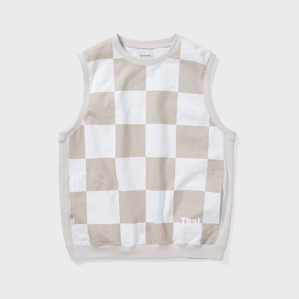 ディスイーズネバーザット スリーブレス スウェットシャツ ホワイト