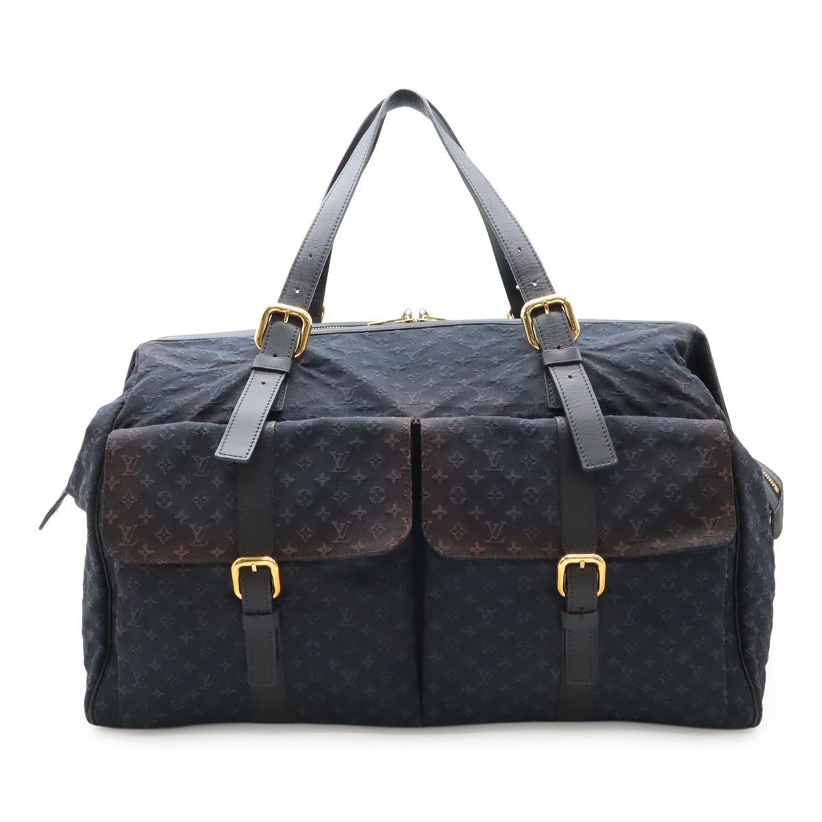 モノグラムミニ ルイーズ ボストンバッグ ショルダーバッグ トラベルバッグ 旅行 キャンバス TSTブルー M4232