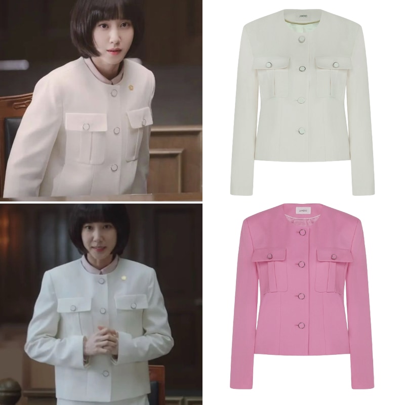 LAMEREI Wool Bland JK ウヨンウ弁護士は天才肌Park Eun-bin 着用