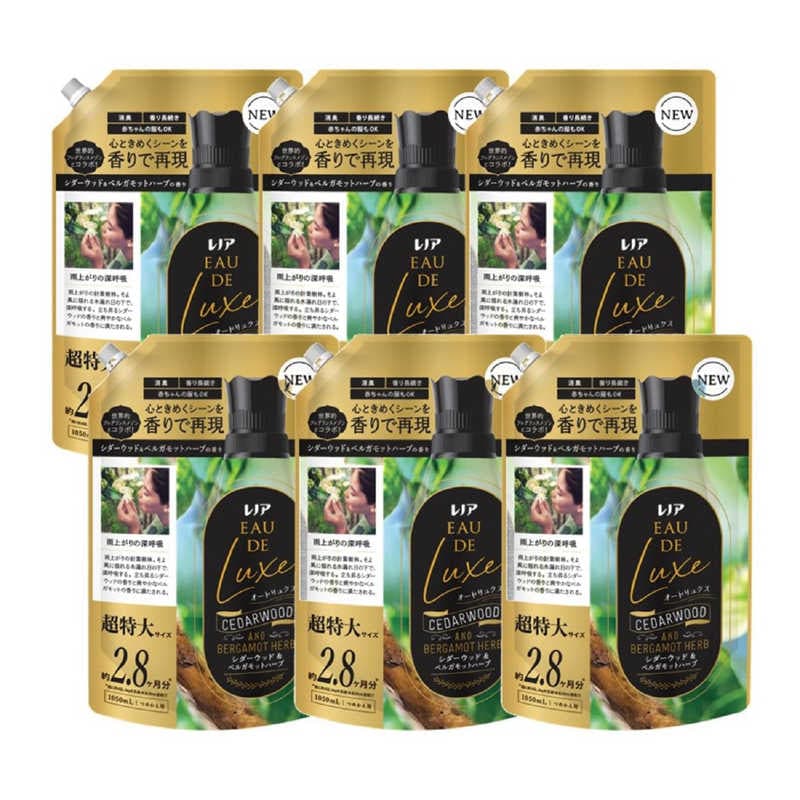P＆G　(ケース販売) レノアオードリュクスシダーウッド＆ベルガモットハーブの香り 超特大サイズ 1050mL×6
