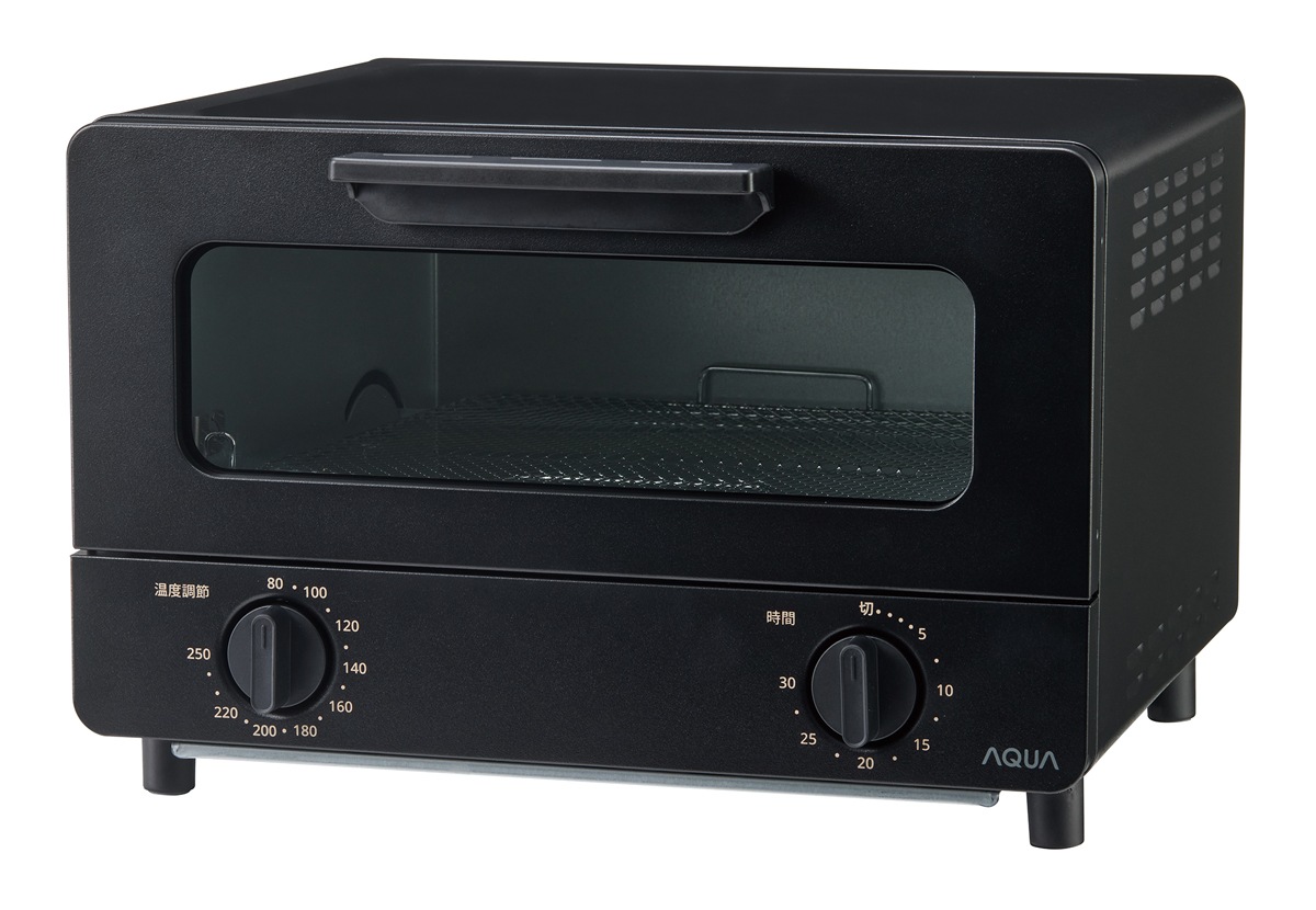 アクア AQT-CS14T-K オーブントースター　ブラック AQTCS14TK