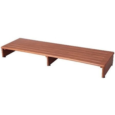 天然木収納付き玄関台 120cm幅