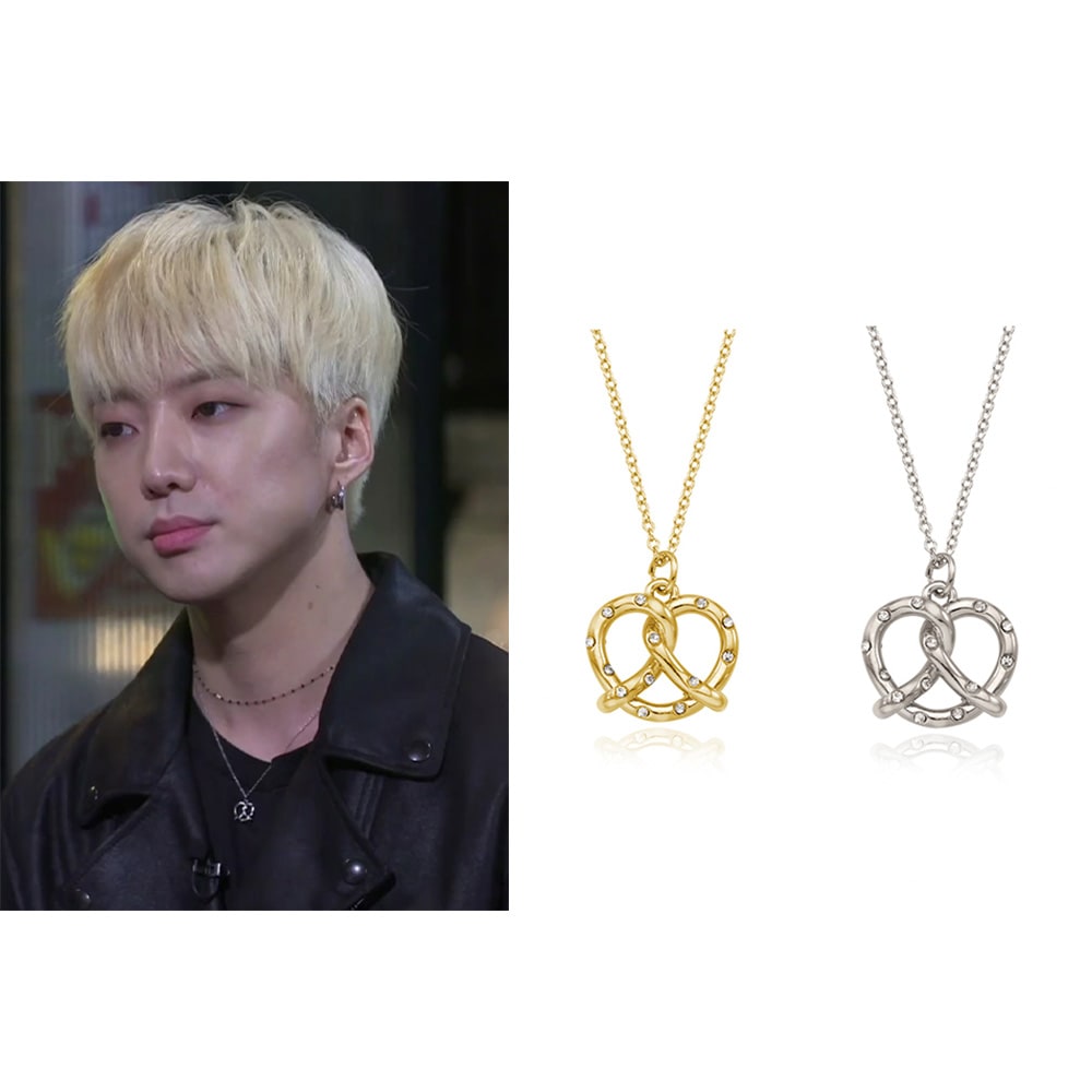 プレッツェルネックレス/韓国人気アクセサリー 韓国の人気ブランド 韓国ストリートファッション 韓国ファッション 韓国ジュエリー