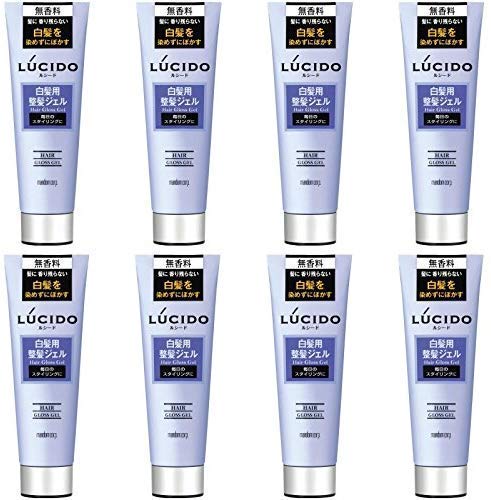 【まとめ買い】LUCIDO (ルシード) 白髪用整髪ジェル 130g ×8個