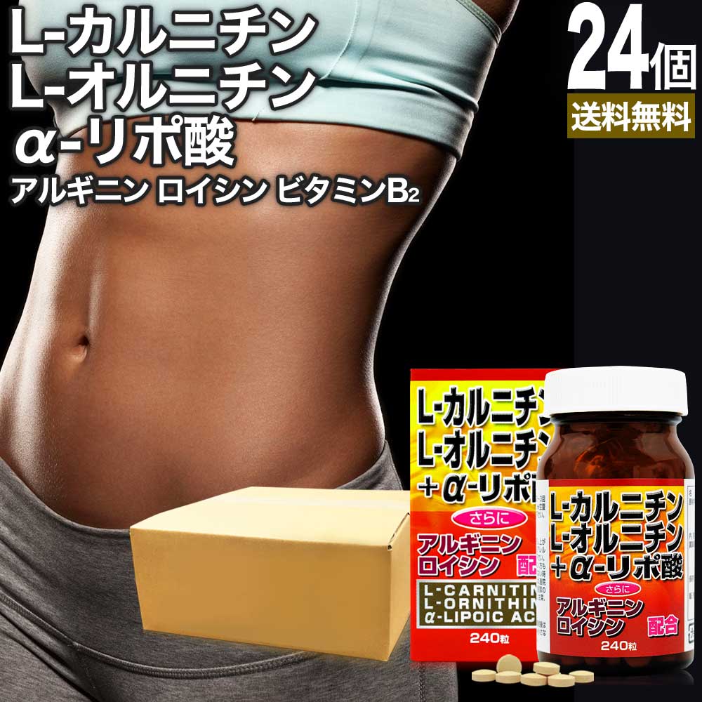 L-カルニチン＋α-リポ酸 240粒*24個 約720日分 カルニチン lカルニチン エルカルニチン リポ酸 サプリメント サプリ 27,378円