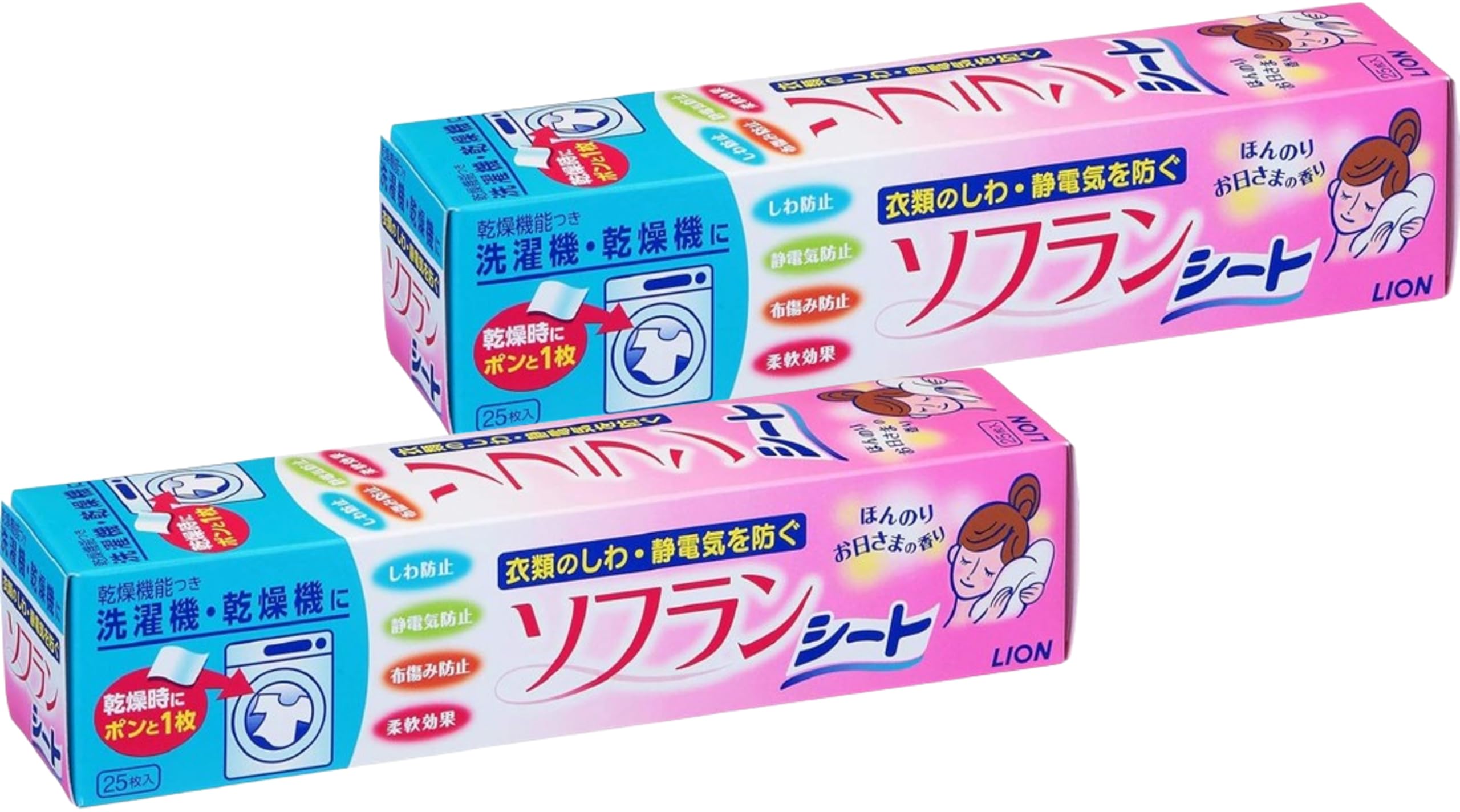 まとめ買い乾燥機用 ソ フラン 乾燥機 柔軟剤シート ほんのりお日さまの香り ×2箱セット