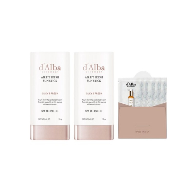 エアフィット フレッシュ サンスティック SPF50 + PA +++ 19g x 2p + セラム クレンザー 15ml