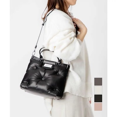 メゾン マルジェラ MAISON MARGIELA S56WD0133 P4300 ハンドバッグ レディース バッグ グラム スラム トート スモール 2way ショルダーバッグ ナンバーレザー 本革