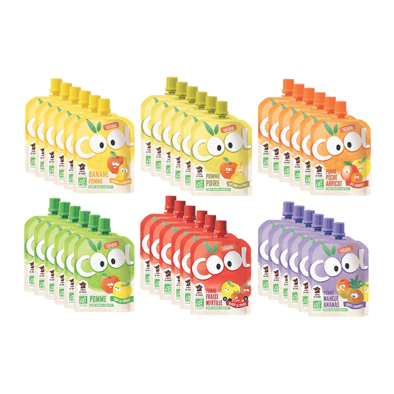 クールフルーツ 全6種 各6個 90g オーガニック フルーツ ダイエット スムージー クールフルーツ 有機野菜 朝食 おやつ