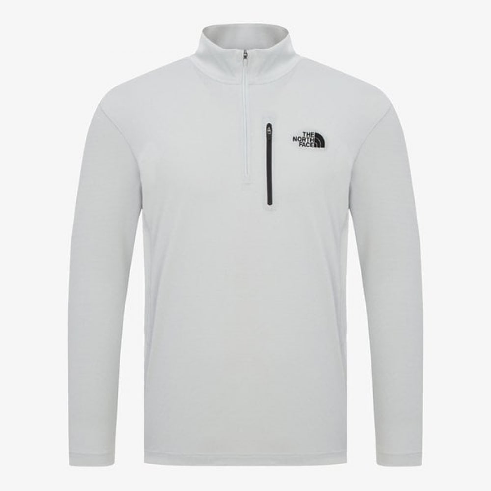 [ノースフェイス公式] NT7LR02B メンズビースティーロングスリーブジップTシャツ_クールグレー 6,312円