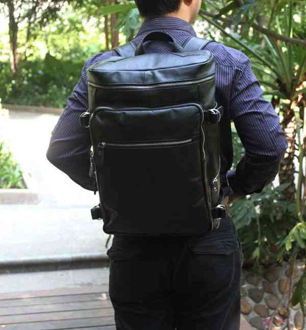 リュック メンズ PC アウトドア 冬 スポーツ レザー おしゃれ パソコン リュックサック 小さめ 革 大学生 ビジネス 春 ビジネスバッグ 通勤 撥水 本革 軽量 カジュアル 大容量 ビジネスリュ