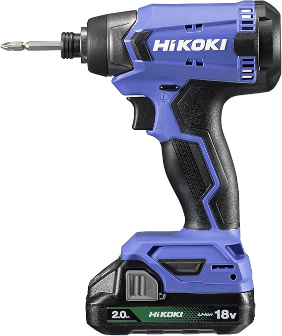 HiKOKI(ハイコーキ) 18V インパクトドライバー FWH18DA 2.0Ah バッテリー1個・充電器・ケース付 充電式 電動ドライバー FWH18DA（BG)