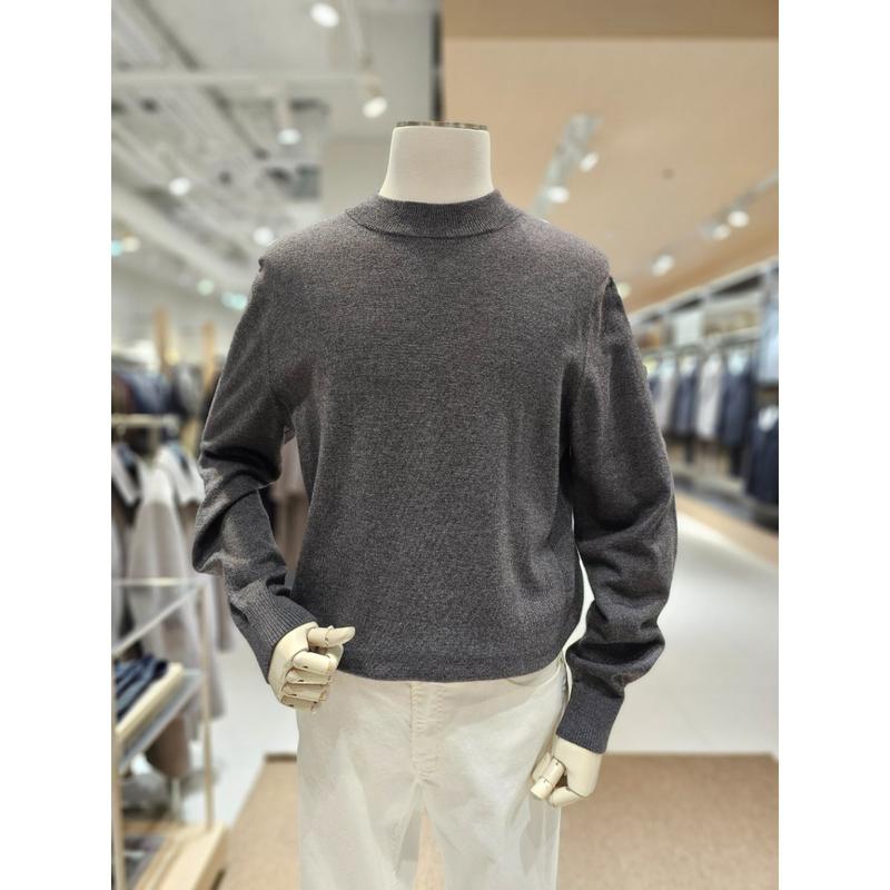 [坡州店] [AND Z()] 4色WOOL素材ソリッドモックネックセーター (BZF4EU1110)