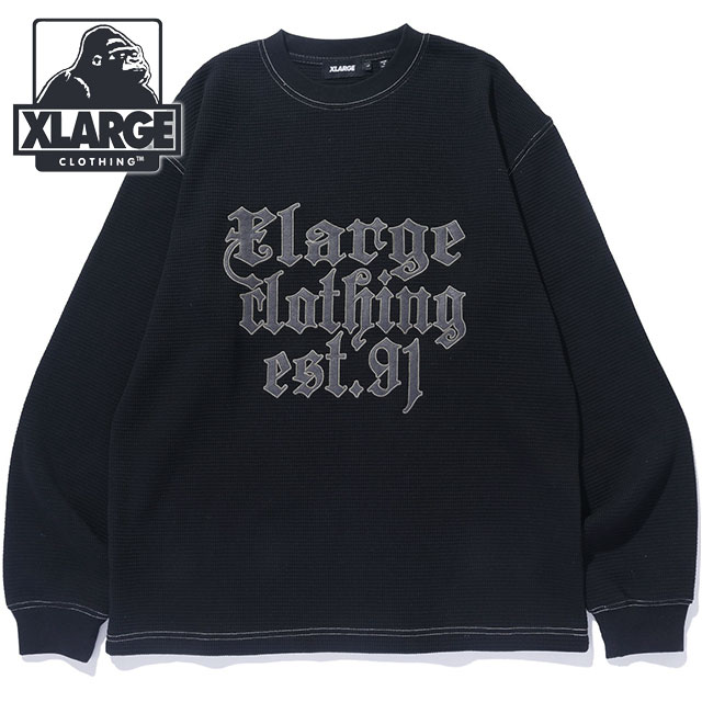 オールドイングリッシュ EST.91 サーマルロングスリーブトップ [101243012015] メンズ トップス 長袖 サーマルTシャツ カットソー x-large エックスラージ BLACK