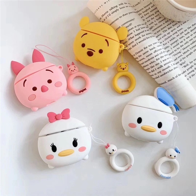 【200点セット】【送料無料】カートゥーンアイデアAirpods Pro保護カバーアップルワイヤレスBluetooth 3イヤホン投げ防止シリカゲルカバーかわいい