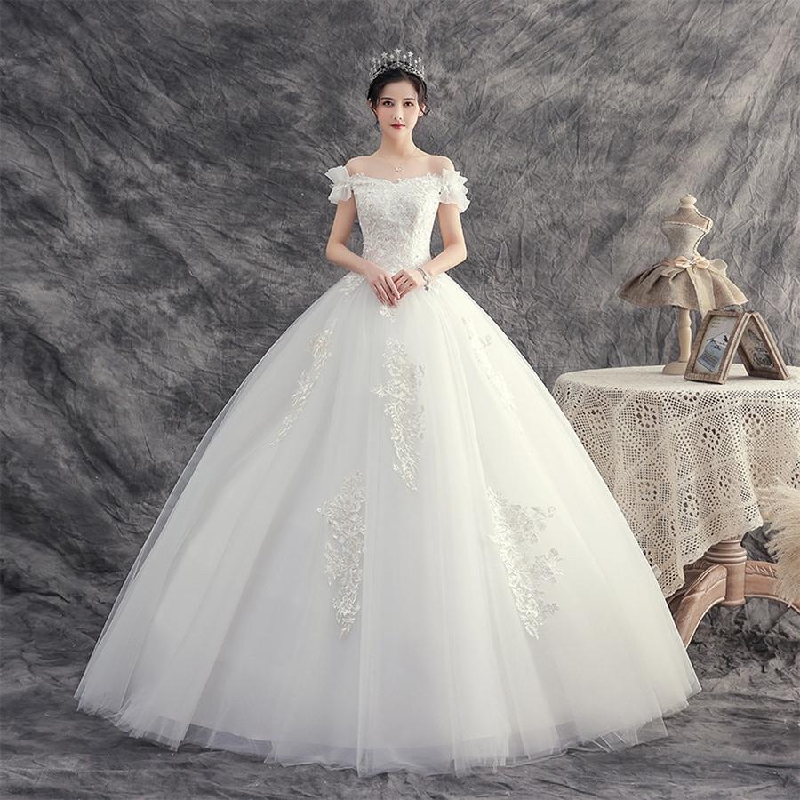 パーティードレス2025 ウェディングドレス 白 花嫁 結婚式 ドレス 結婚式 お呼ばれロングドレス 二次会 ドレス 花嫁 白ドレス